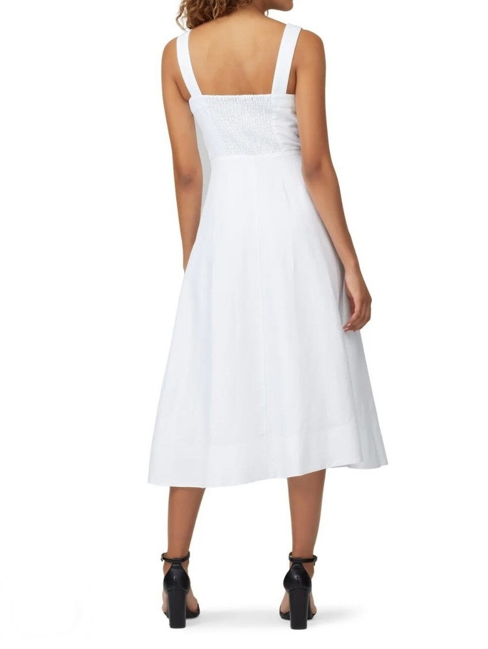 Kate Spade New York Button Front Linen Midi Dress Sleeveless Women's Size 00 - Picture 3 of 11